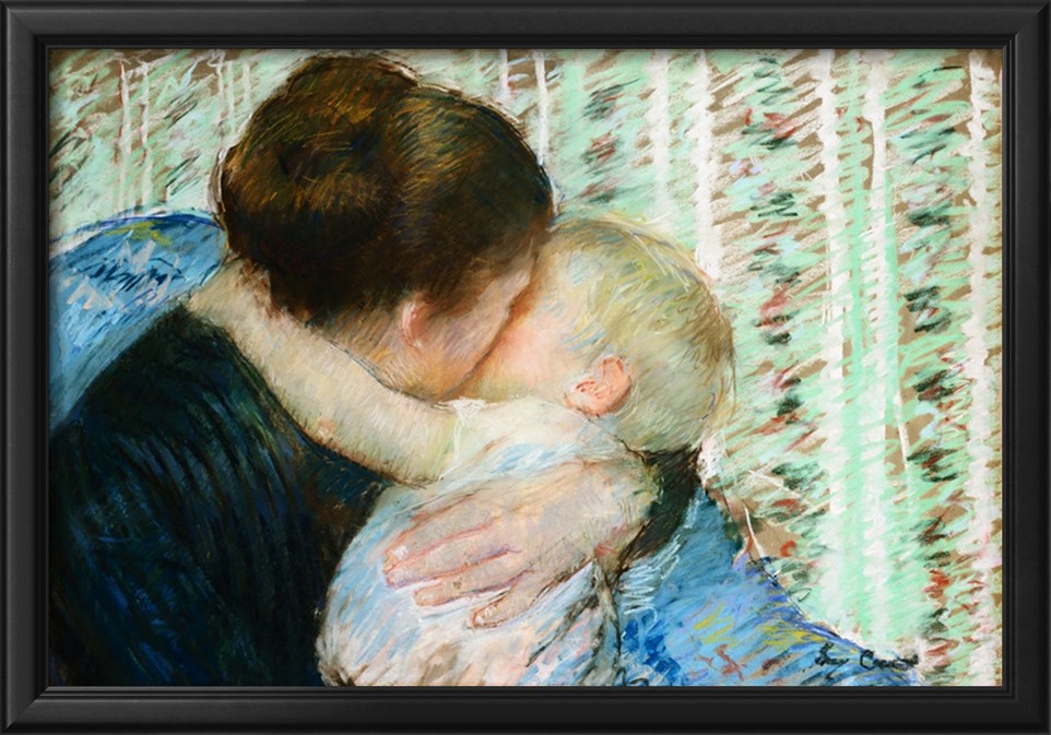 A Goodnight Hug - Mary Cassatt Painting on Canvas